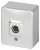 Розетка Эксперт 11-3201-03 TV одиночная, IP20, ОУ, алюминий