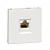РОЗЕТКА W45 1XRJ45 CAT.5E ФОРМАТА 45Х22.5 БЕЛАЯ RAL 9003
