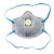 Полумаска формованная фильтрующая UNIX Air 612V FFP2 R D (3 шт.)