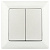 Переключатель Intro Solo 4-107-06 двухклавишный, 10А-250В, IP20, СУ, перламутр