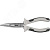 Длинногубцы изогнутые 45° с двухкомпонентными рукоятками, 200 мм