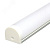 Профиль накладной алюминиевый 2м с матовым экраном 2 заглушки 4 крепежа для светодиодных лент