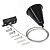 Комплект подвеса для шинопровода с тросом 1,5м черный