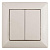 Переключатель Intro Solo 4-107-02 двухклавишный 10А-250В, IP20, СУ, слоновая кость