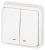 Выключатель Эксперт 11-1525-01 двойной с подсветкой IP55, 10АХ-250В, СУ, белый