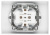 Розетка Intro Accent 6-208-01 , 2X2P+E Schuko со шторками, 16А-250В, IP20, СУ, AL/CU, белый