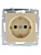 VESNA Розетка с защитой от детей ПБТ золото