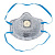 Полумаска формованная фильтрующая UNIX Air 511V FFP1 R D (3 шт.)