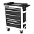 Тележка инструментальная серии PRO без инструментов, 5 выдвижных ящиков, цвет серо-черный