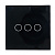 Умный выключатель, 3 клавиши, чёрный, без 0