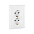 Розетка двойная Valena, 2К+З, немецкий стандарт, белая