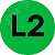 Наклейка L2 d=20мм PROxima