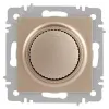 Светорегулятор Intro Accent 6-401-04 поворотный, 600Вт 230В, IP20, СУ, шампань