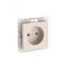 ATLASDESIGN РОЗЕТКА без заземления без шторок, 16А, быстрозажимные клеммы, БЕЖЕВЫЙ