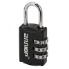 Замок кодовый для защиты от вскрытия сумок, чемоданов и другого багажа, АЛЛЮР ВС1К-22/3 (HA816) черн