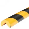 Предостерегающий защитный профиль ГАСЛАЙН, тип А  черно-желтый, 40x20x1000 мм, гибкий пенополиуретан