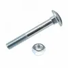 Болт DIN603 мебельный оцинк. М8х50 с гайкой (4 шт) - пакет Tech-Krep