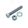 Болт DIN933 8.8 с шестигранной головкой оцинк. М12х70 + гайка + шайба (2 шт)