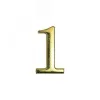 Цифра дверная на двусторонней клеевой основе. АЛЛЮР 1 золото