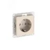 ATLASDESIGN РОЗЕТКА с заземлением со шторками, 16А, быстрозажимные клеммы, БЕЖЕВЫЙ