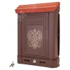 Ящик почтовый ПРЕМИУМ внешний (с замком) корич. (двухглавый орел)