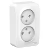 Blanca Белый О/У с изолирующей пластиной Розетка 2-ая без заземления без шторок 16А, 250В | BLNRA000