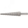 Сверло ступенчатое HSS (Р6М5) по металлу, 9 ступеней, 4-12 мм