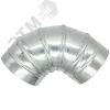 Отвод из оцинкованной стали для круглых воздуховодов на 90° D315