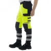 Сигнальные брюки Brodeks KS309, желтый/черный (56)