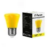 Лампа светодиодная LED 1вт Е27 желтый колокольчик