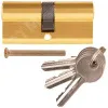 Цилиндровый механизм ''Фабрика замков'' 70 мм, ключ-ключ, латунь