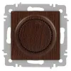Светорегулятор Intro Accent 6-401-10 поворотный, 600Вт 230В, IP20, СУ, венге
