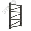 Полотенцесушитель электрический из квадратного профиля с диммером Z plaza neo 80/50 цвет чёрный мато