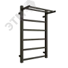 Полотенцесушитель электрический из квадратного профиля Fj plaza neo 80/50 с диммером цвет чёрный мат