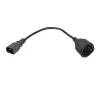 Адаптер PDU 3х1.5 10см с разъёмами C14-Schuko