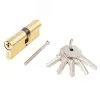 Механизм цилиндровый для врезных замков, Стандарт Z.I.80-5K BP золото (латунь)