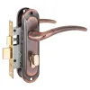 Замок врезной с ручками для деревянных дверей, СТАНДАРТ 132/50B вертушка AC старая медь
