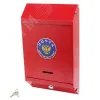 Ящик почтовый  с замком (красн. шагрень)