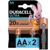 Duracell Ultra батарейки щелочные размера AA, 2 шт. в упаковке
