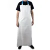 Фартук полиуретановый облегченный с шейной тесьмой, 150 мкм, 90x130 см, белый