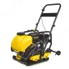 Виброплита бензиновая PC9750FT (97кг13кН53*50см30см12л4,8кВт колеса, резиновая накладка)
