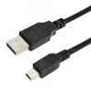 Кабель mini USB - USB A, 0.2м., черный,
