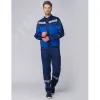 Костюм Мастер (ткань Смесовая,210) полукомбинезон, темно-синий/васильковый, 48-50/ 170-176