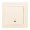 Минск Кнопка звонка СП, 10А, бежевый EKF
