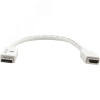 Кабель-переходник DisplayPort M на HDMI F, 0.3 м., белый