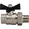 Кран шаровой полнопроходной с полусгоном 1' ВН/НР бабочка