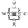 Взрывозащищенная клеммная коробка из полиэстера TBE-P-03-(6xCBC.2)-1xKA2MHK(A)-1xKA2MHK(B)-1xKA2MH(C