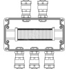 Взрывозащищенная клеммная коробка из алюминия TBE-A-14 -(25xHMM.2) -2x6018ANP22BKM2SB(A) - 3x6018ANP