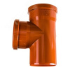 Тройник двухраструбный 87 град. 110 для наружной канализации
