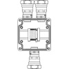Взрывозащищенная клеммная коробка из полиэстера TBE-P-03 -(4xCBC.4 -1xTEO.4) - 2x6018ANP32CKM3SB(A) 